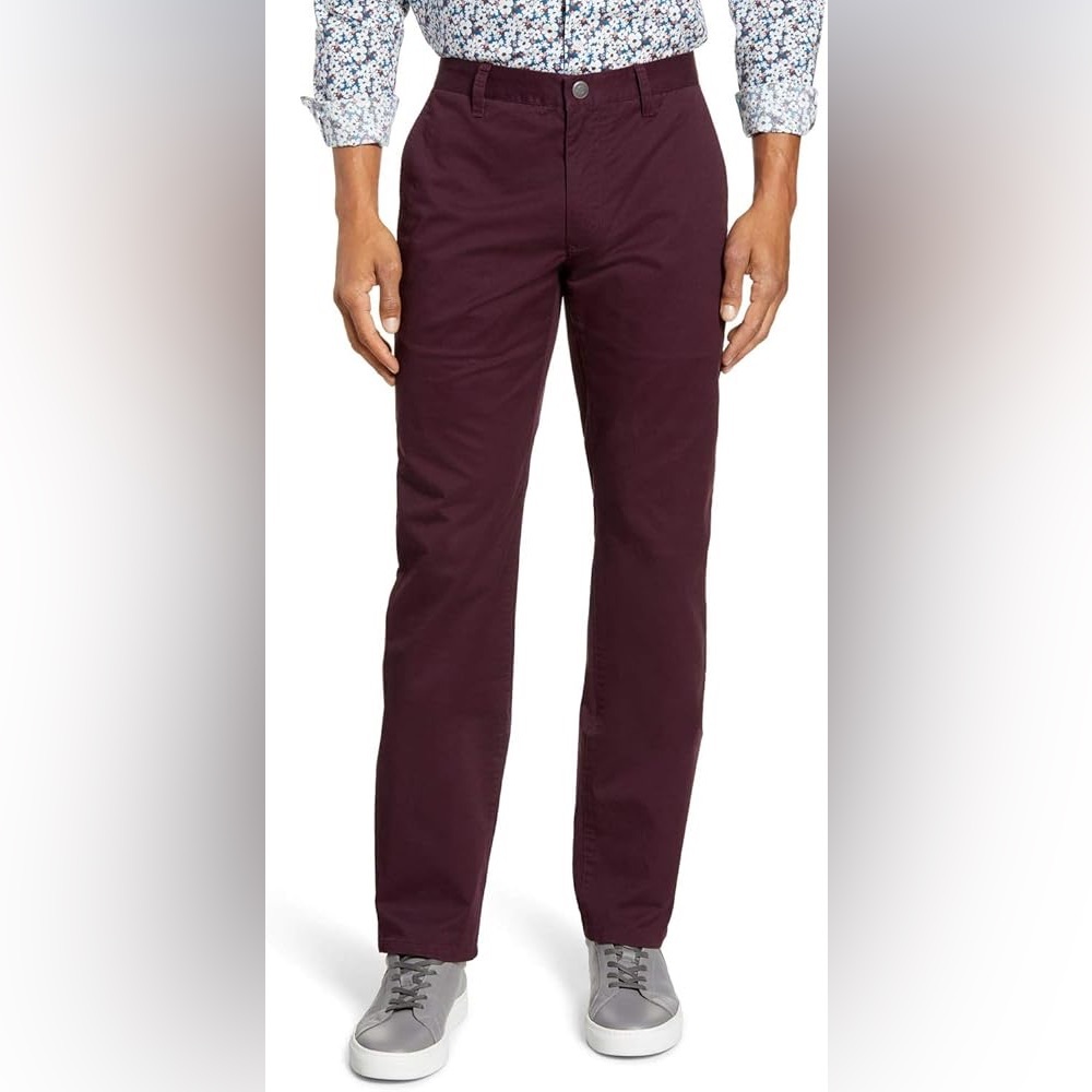 Bonobos Men’s Original Slim Chino Burgundy Pants